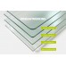 Verzuurd brons gehard glas 8mm dik